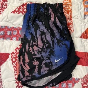 Multicolor Nike dri-fit athletic shorts